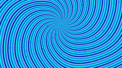 Naklejka premium Vibrant blue spiral swirl background with radial hypnotic pattern and circular motion rays graphic design.