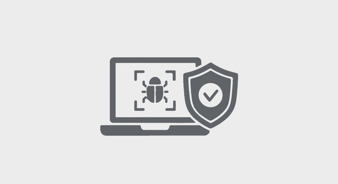 Laptop with bug shield security.