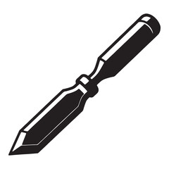 Obraz premium Black pencil sharpener with sharp blade and cylindrical body Vector