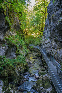 Gorges de l'Ab&icirc;mesSaint-Claude, Jura, France, Europe