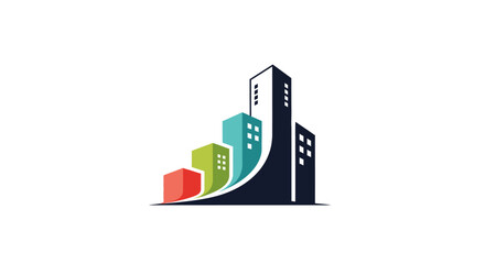 Fototapeta premium Modern City Buildings Architecture Design.