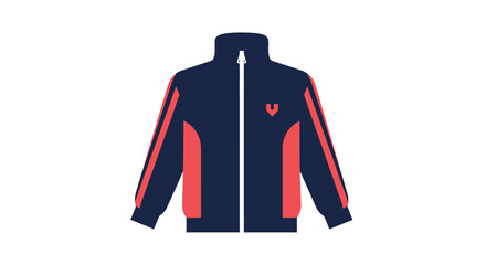 Navy Blue and Orange Sports Jacket. © alok