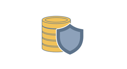 Shield protecting stack of coins. © Ibrahim