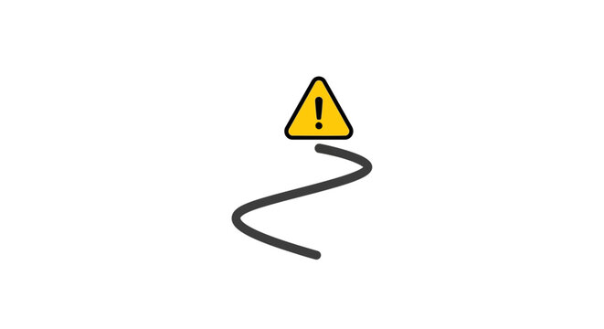 Warning Sign with Exclamation Mark Symbol.