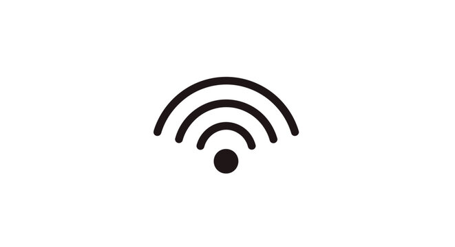Wifi signal icon symbol logo.