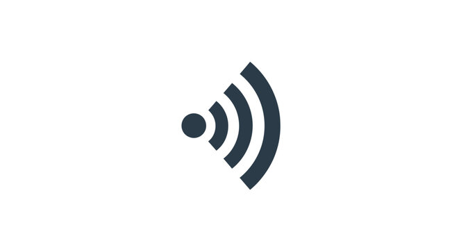 Wifi signal icon symbol wireless connection.