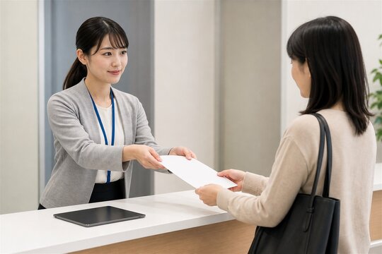 窓口で復旧フォームを受け渡すサポート対応