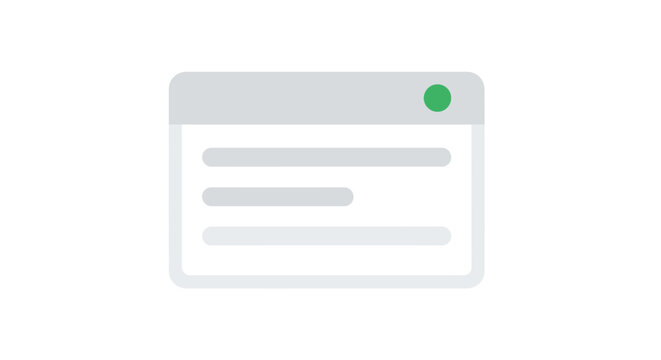 Simple web browser interface mockup.