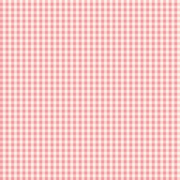 lovely red and white plaid-checkered pattern fabric background illustration for little hobby and fun with pastel color