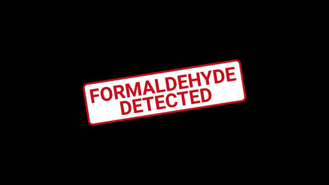 Formaldehyde Detected Animated Stamp