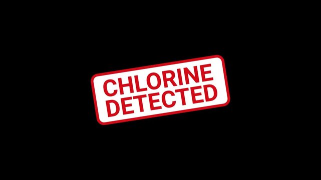 Chlorine Detected Animated Stamp
