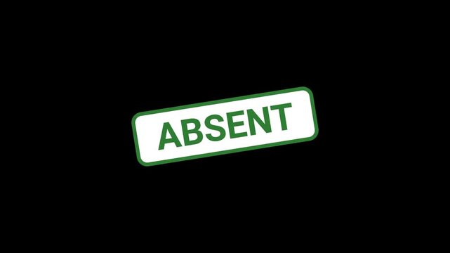 Absent Animated Stamp