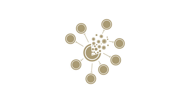 Network Connection Nodes and Lines.