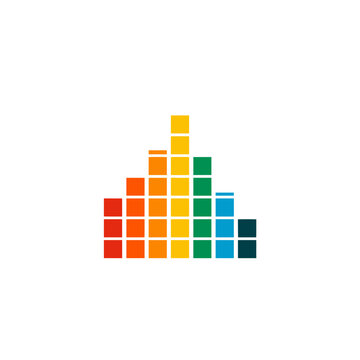 Audio Equalizer Bar Graphic