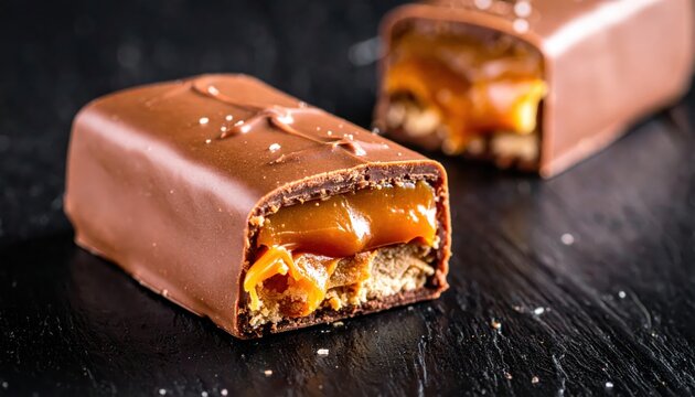 Gourmet Dark Chocolate Bar with Sea Salt Caramel Filling