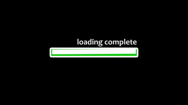 Digital loading bar displays system database processing percentages complete, Interactive loading bar monitors software installation data updates Software. simple loading icon animation.