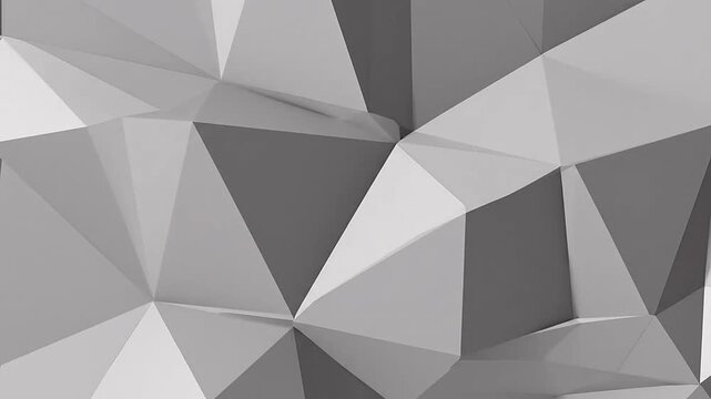 Abstract low poly geometric background with grey triangular shapes