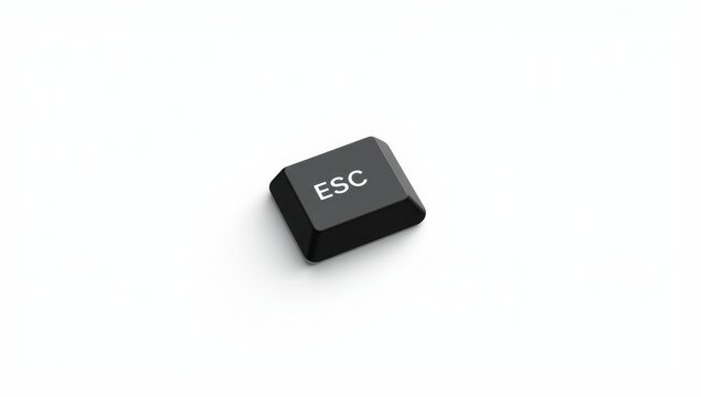Solo Escape Key on Plain White Backdrop
