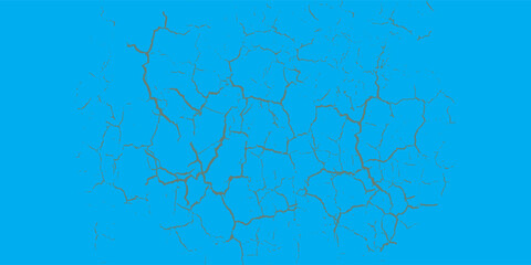 Obraz premium Cracked Earth Texture On Blue Background Abstract Dry Soil Pattern Representing Drought And Heat Eps 10.