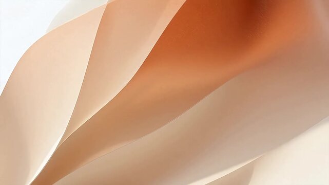 Abstract curved shapes in soft tones