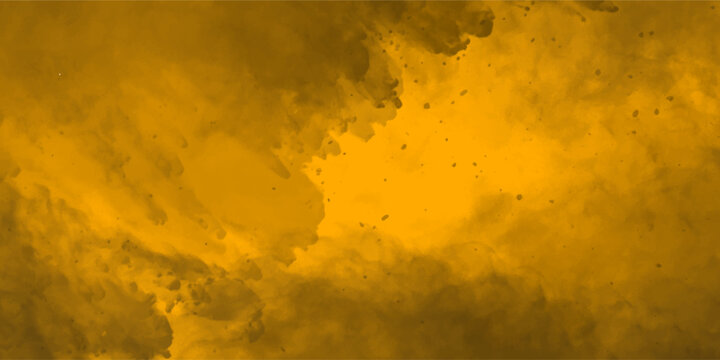 Beautiful orange abstract smoke background featuring explosive golden powder cloud dust particles textures ideal for dramatic creative wallpaper backgrounds