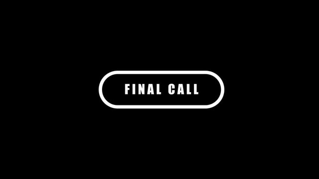 Animated "FINAL CALL" call-to-action button.