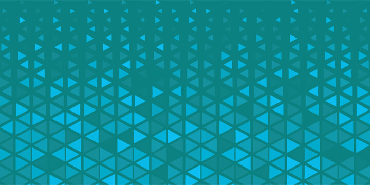 Abstract blue and teal geometric background with isometric triangle grid pattern eps10