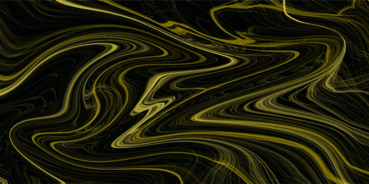 Warm gold abstract line background featuring glowing yellow generative wave wireframe fiber textures great for elegant luxury premium branding