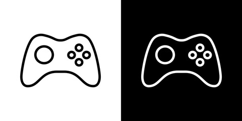 Game Controller Line Icon Set. Video Gaming, Entertainment, And Interactive Play Outline Symbol Collection. Console Gaming, Esports, And Digital. Editable Stroke. Isolated Vector Illustration © Toxa2x2