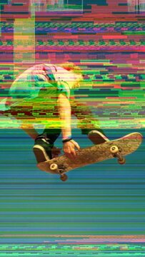 Vertical Glitch Transition 07