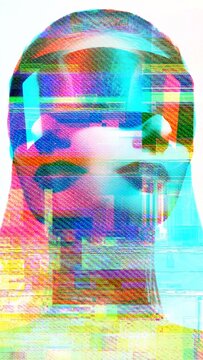 Vertical Glitch Transition 09