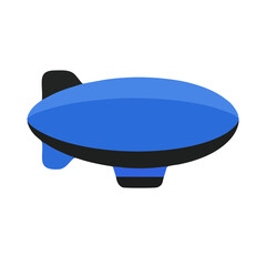 Modern Flat Zeppelin Icon Airship Aviation Symbol for Mobile Apps Website and UI UX Design © decreative