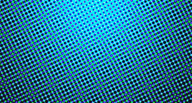 Abstract blue and green halftone dot pattern background