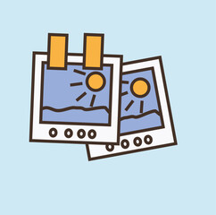 Naklejka premium photo camera icon