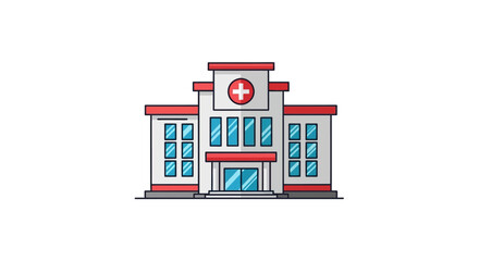 Obraz premium Medical Building Hospital Architecture Design.