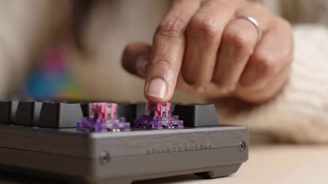 Person Using Raspberry Pi Microcontroller for Technology Projects.