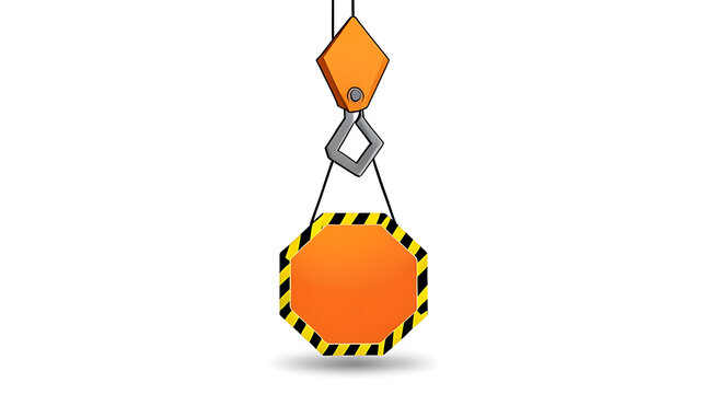 Hanging Orange Geometric Ball with Diamond Pattern in Minimalist White Space