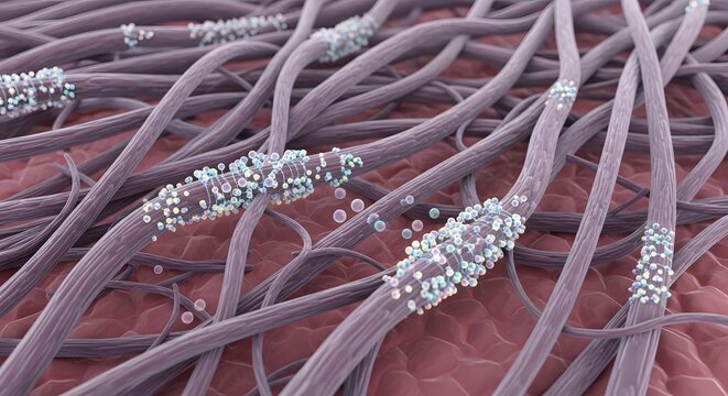 Microscopic view of fungal hyphae with conidia a detailed look at fungal structures