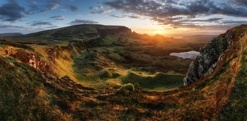 Scotland landscape - Mountain Panorama at The Quiraing on the Isle of Skye, Scotland, UK © TTstudio