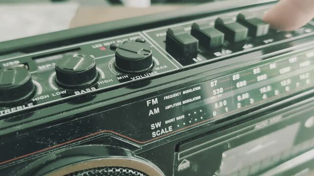 Check old dusty tape recorder by inserting a cassette and pressing play with simple steps at home