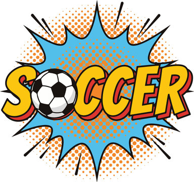 Design abstract Gool soccer ball vector
