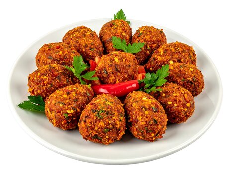 Raw Meatballs Plate.