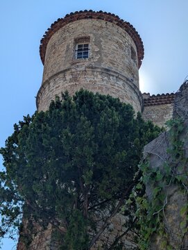tower of castle in Callian village 