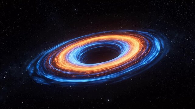 Cosmic black hole with swirling accretion disk