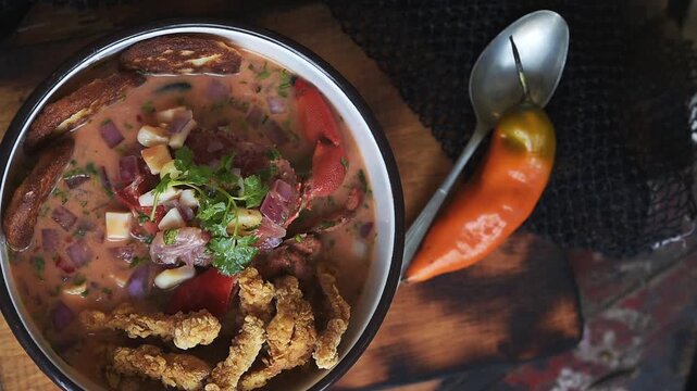 Traditional Peruvian Mixed Ceviche.
