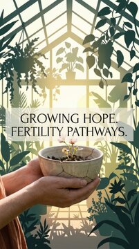 Reproduction challenge overcome: infertility obstacle, new beginning, life generate, future hope, pathway find, medical treatment, growth potential, nurture dream.