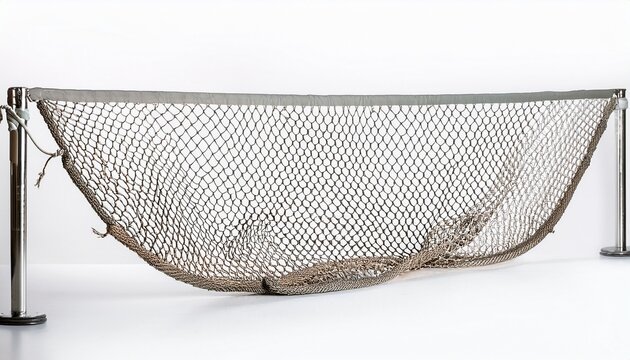 fishing net on a white background rope football or tennis net