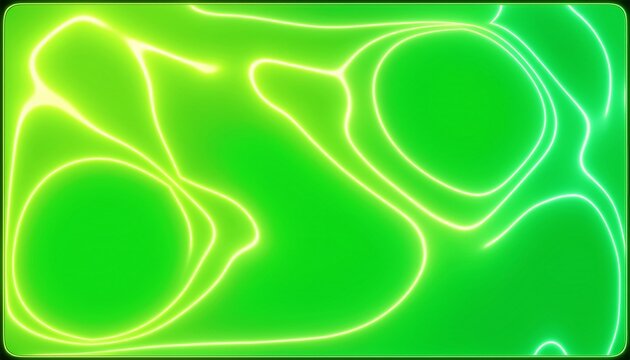 bright neon lime green color screen looping animated background alpha channel