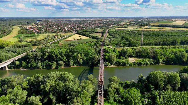 Railroad Bridge on the Tisza near Szeged
