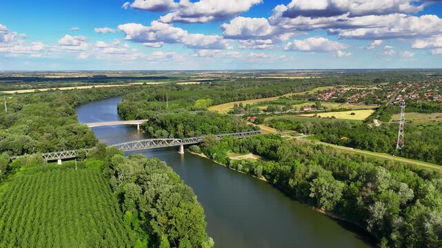 Railroad Bridge on the Tisza near Szeged